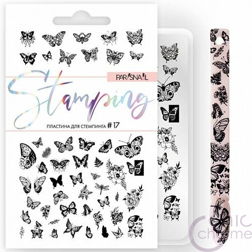 Пластина для стемпинга PN-17 (9,6*14,5 см) ParisNail